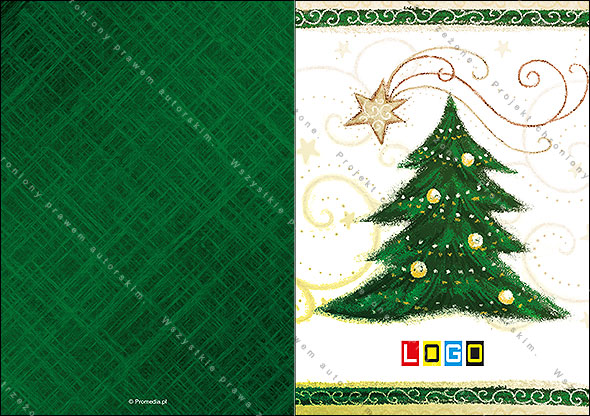 Kartki świąteczne nieskładane - BN1-234 awers