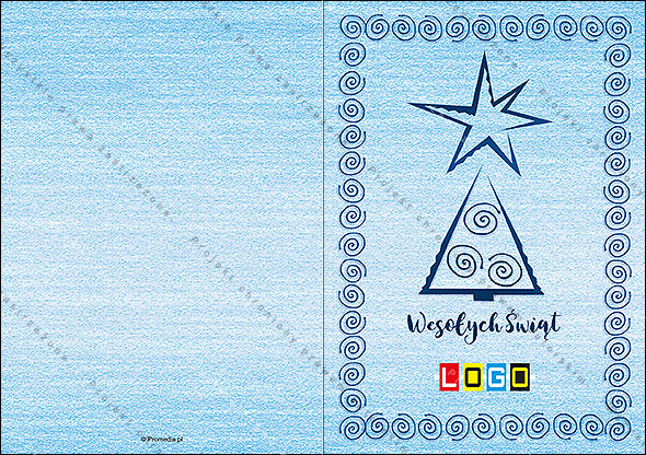 Kartki świąteczne nieskładane - BN1-395 awers