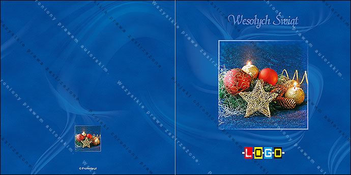 Kartki świąteczne nieskładane - BN2-150 awers